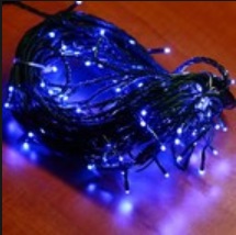 Vianočná svetelná LED girlanda 8000 mm 128 LED modrá RA373B