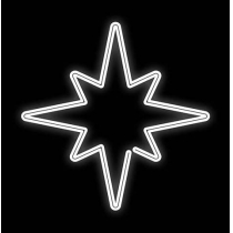 Vianočná svetelná hviezda Konzolová 920mm D393A-K