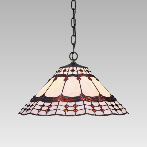 PREZENT TIFFANY 152, závesná vitrážová lampa