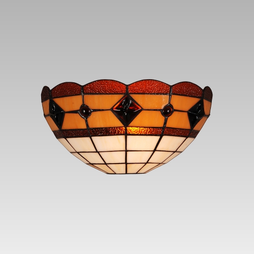 PREZENT TIFFANY 185, nástenná vitrážová lampa