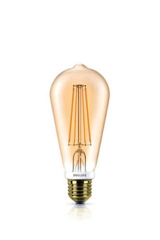 PHILIPS LED ŽIAROVKA E27 ST64 FILAMENT GOLD DIMMABLE WW 7W=50W