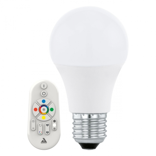EGLO CONNECT LED žiarovka E27 A60 9W=60W 806lm RGB + ovládač