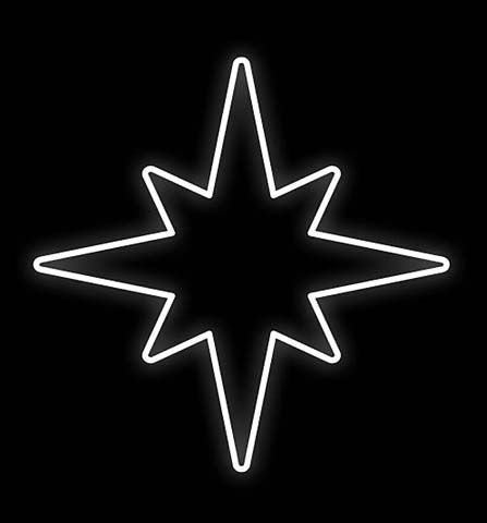 Vianočná svetelná hviezda Konzolová 920mm D392A-K