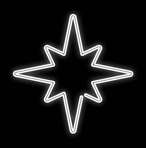 Vianočná svetelná hviezda Konzolová 920mm D393A-K