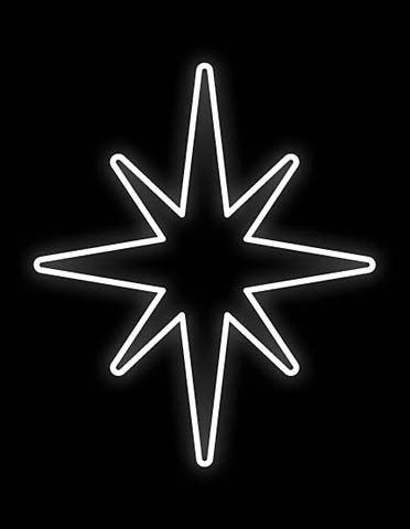Vianočná svetelná hviezda Závesná 1110mm D397B-Z