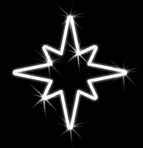 Vianočná svetelná hviezda 500mm OHV07-L