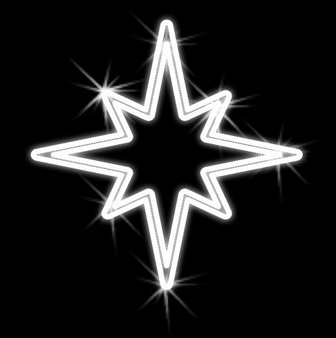 Vianočná svetelná hviezda 500mm OHV08-L