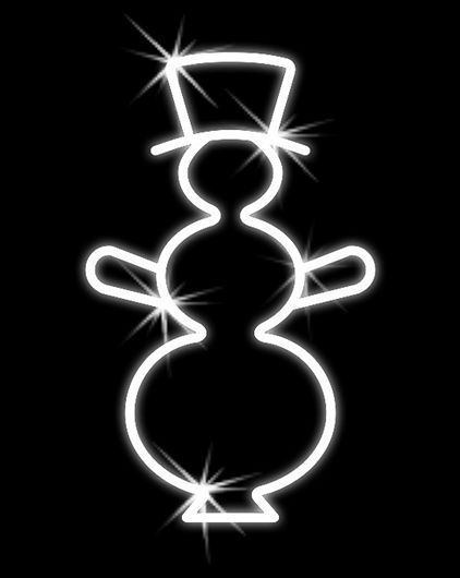 Vianočný snehuliak 2D 600mm OMD01-L