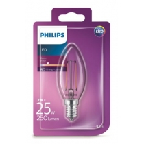 Philips LED Classic 2W/25W E14 WW B35 CL ND mini candle