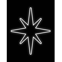 Vianočná svetelná hviezda Konzolová 910mm D397A-K